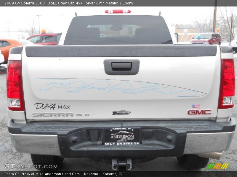 Silver Birch Metallic / Ebony 2009 GMC Sierra 2500HD SLE Crew Cab 4x4