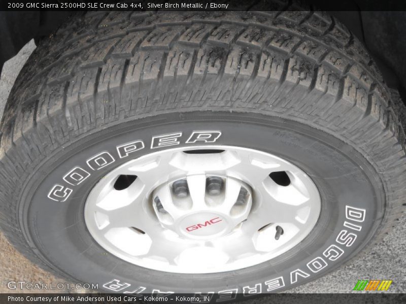 Silver Birch Metallic / Ebony 2009 GMC Sierra 2500HD SLE Crew Cab 4x4