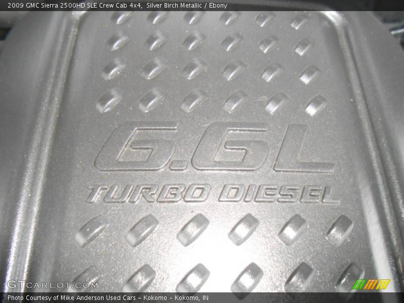 Silver Birch Metallic / Ebony 2009 GMC Sierra 2500HD SLE Crew Cab 4x4