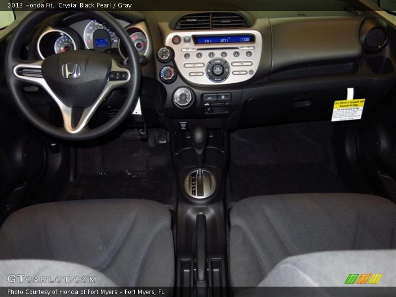 Crystal Black Pearl / Gray 2013 Honda Fit