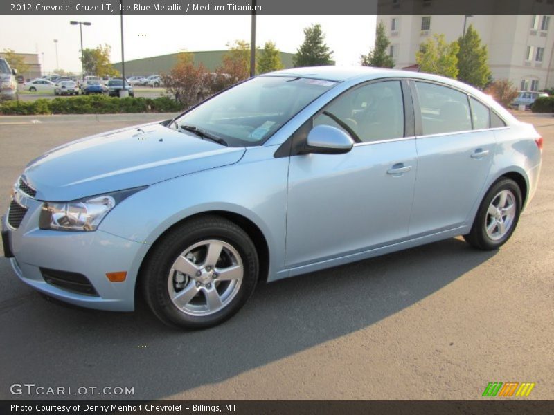 Ice Blue Metallic / Medium Titanium 2012 Chevrolet Cruze LT