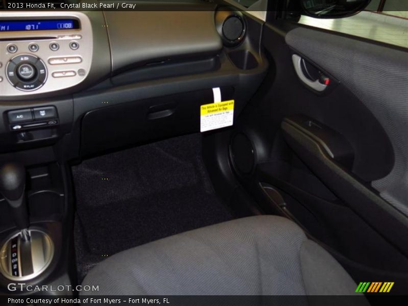 Crystal Black Pearl / Gray 2013 Honda Fit