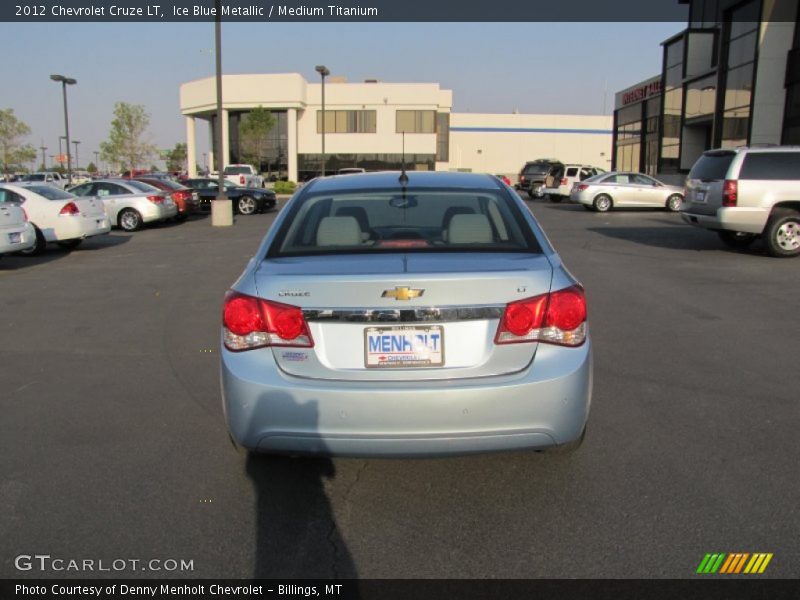 Ice Blue Metallic / Medium Titanium 2012 Chevrolet Cruze LT