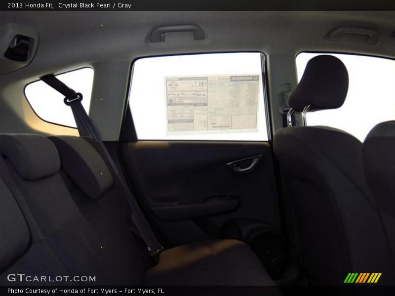 Crystal Black Pearl / Gray 2013 Honda Fit