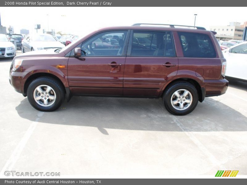 Dark Cherry Pearl / Gray 2008 Honda Pilot Special Edition