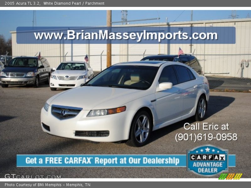 White Diamond Pearl / Parchment 2005 Acura TL 3.2
