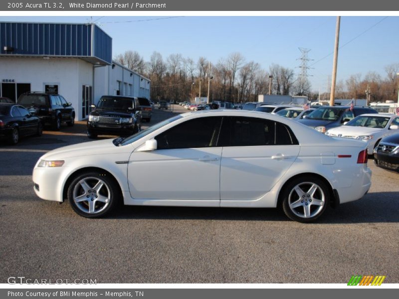 White Diamond Pearl / Parchment 2005 Acura TL 3.2