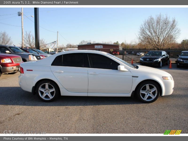 White Diamond Pearl / Parchment 2005 Acura TL 3.2