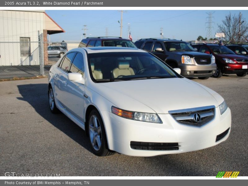 White Diamond Pearl / Parchment 2005 Acura TL 3.2