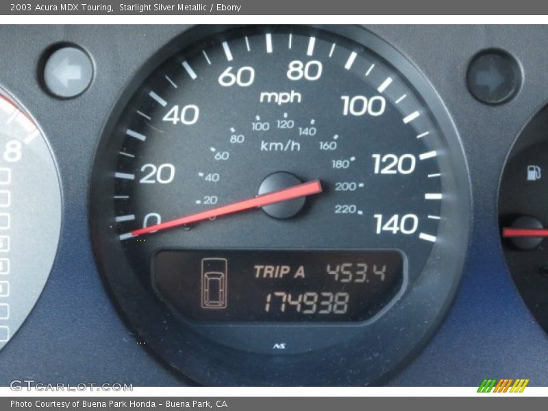 Starlight Silver Metallic / Ebony 2003 Acura MDX Touring