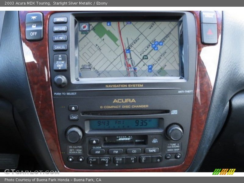 Starlight Silver Metallic / Ebony 2003 Acura MDX Touring