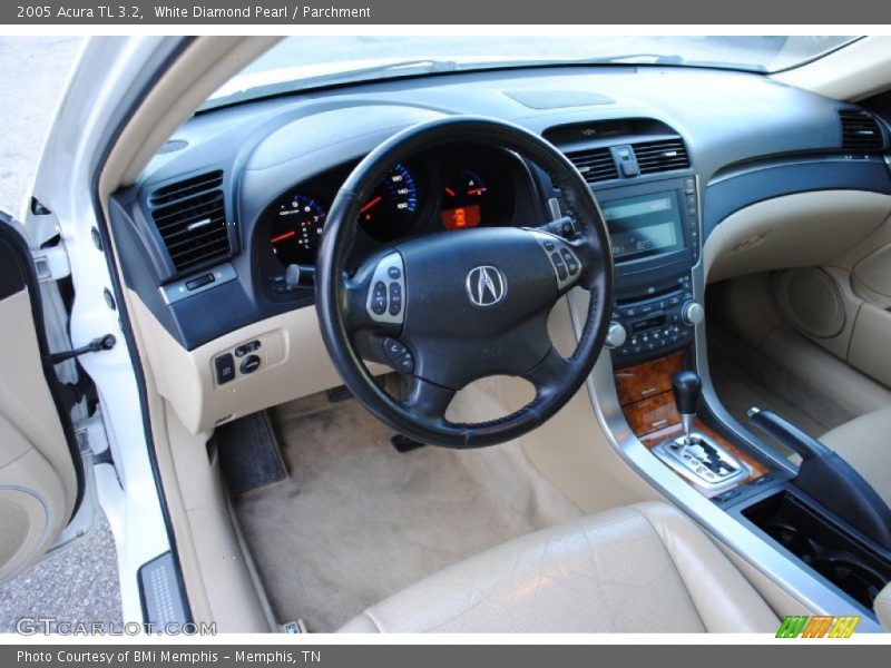 White Diamond Pearl / Parchment 2005 Acura TL 3.2