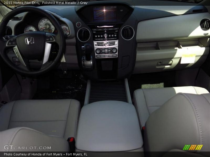 Polished Metal Metallic / Gray 2013 Honda Pilot EX-L