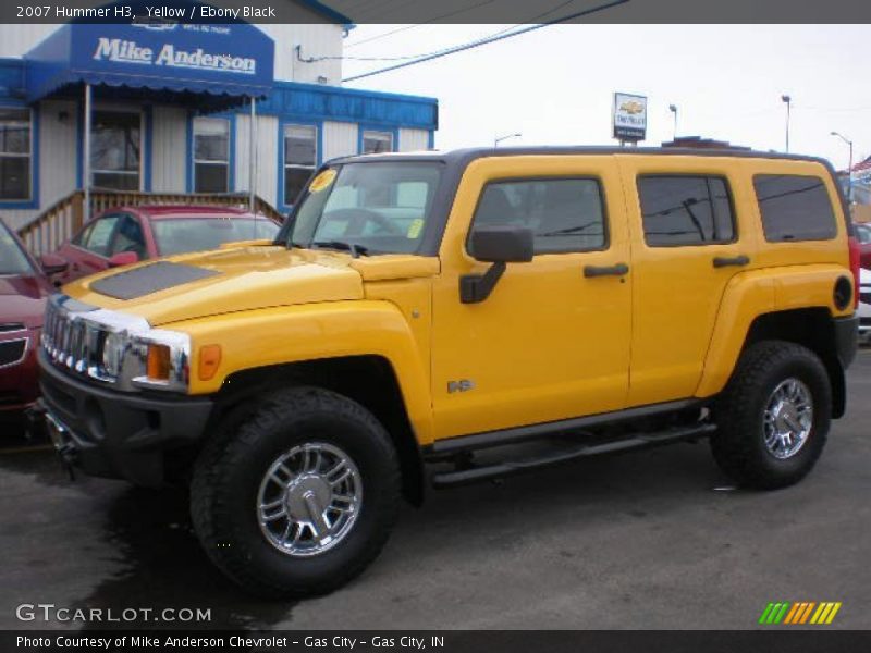 Yellow / Ebony Black 2007 Hummer H3