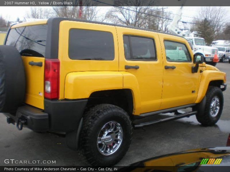 Yellow / Ebony Black 2007 Hummer H3