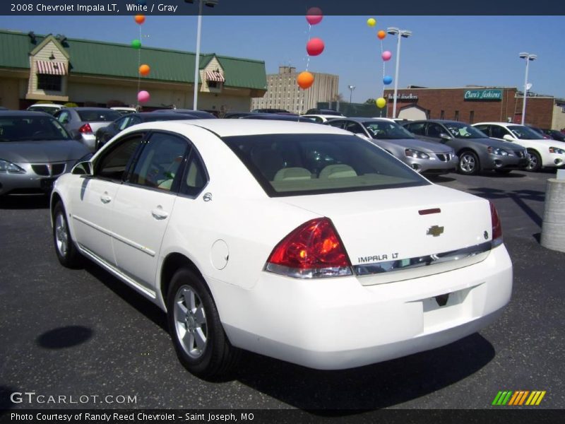 White / Gray 2008 Chevrolet Impala LT