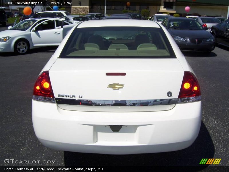 White / Gray 2008 Chevrolet Impala LT