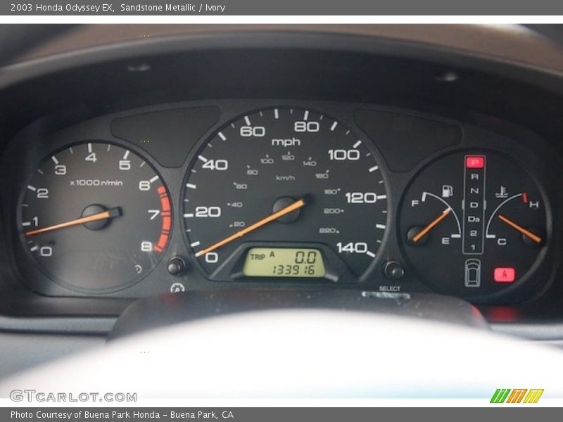  2003 Odyssey EX EX Gauges