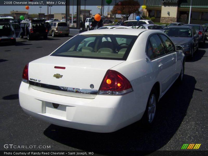 White / Gray 2008 Chevrolet Impala LT