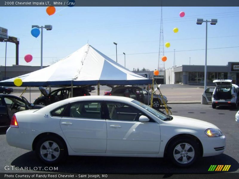 White / Gray 2008 Chevrolet Impala LT