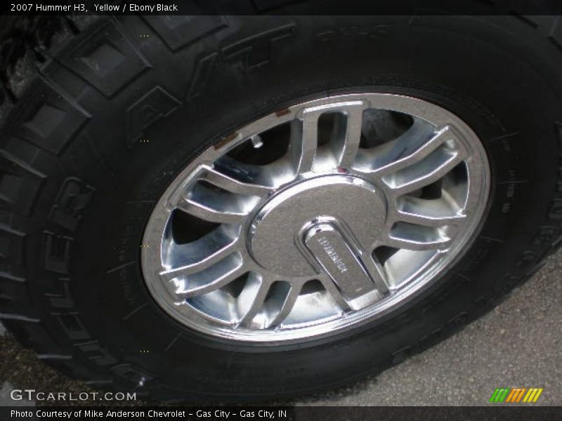 Yellow / Ebony Black 2007 Hummer H3