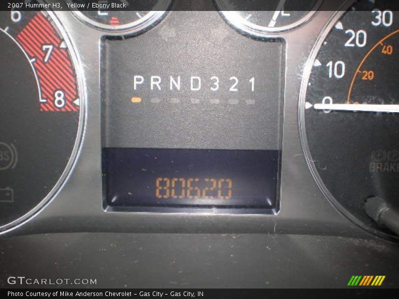 Yellow / Ebony Black 2007 Hummer H3