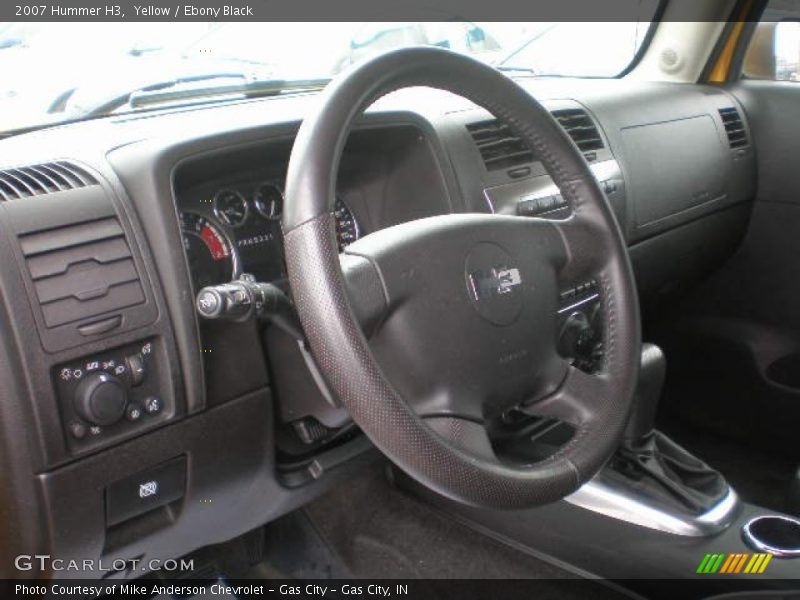Yellow / Ebony Black 2007 Hummer H3