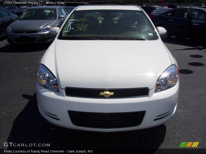 White / Gray 2008 Chevrolet Impala LT