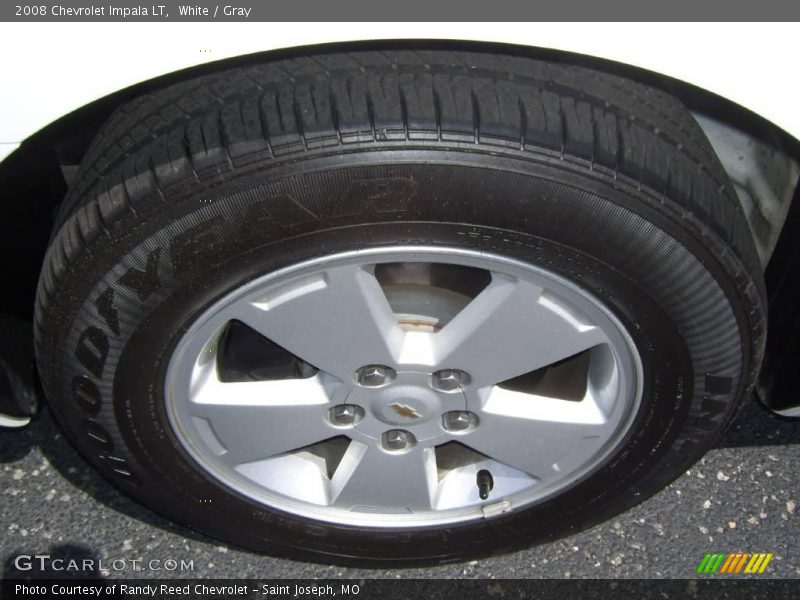 White / Gray 2008 Chevrolet Impala LT
