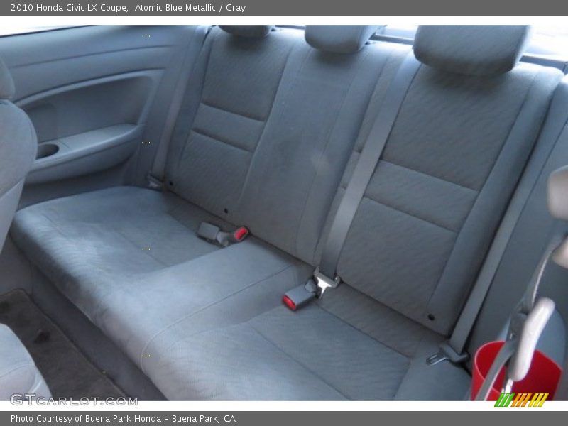 Atomic Blue Metallic / Gray 2010 Honda Civic LX Coupe