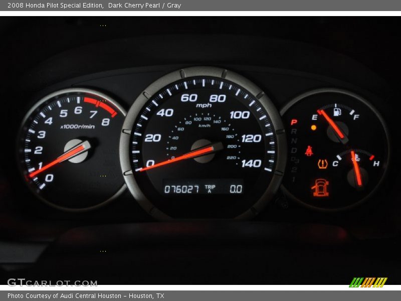 Dark Cherry Pearl / Gray 2008 Honda Pilot Special Edition