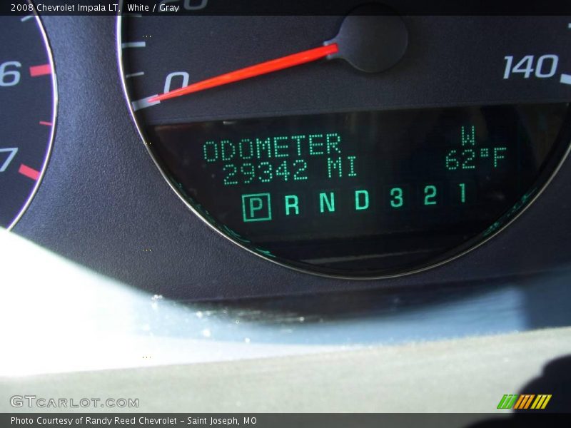 White / Gray 2008 Chevrolet Impala LT