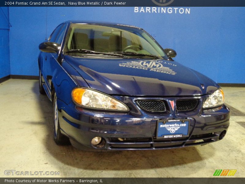 Navy Blue Metallic / Dark Pewter 2004 Pontiac Grand Am SE Sedan