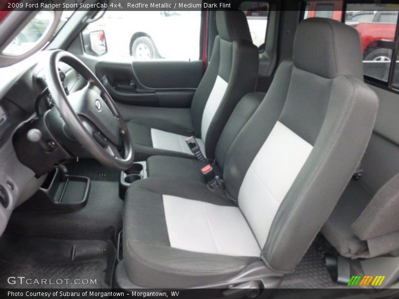 Front Seat of 2009 Ranger Sport SuperCab 4x4