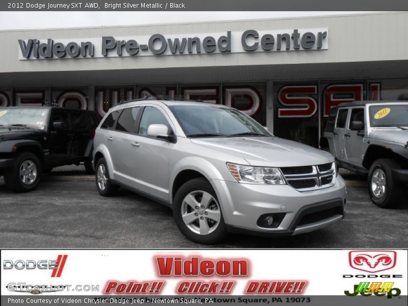 Bright Silver Metallic / Black 2012 Dodge Journey SXT AWD