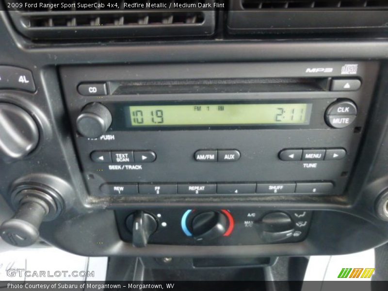 Audio System of 2009 Ranger Sport SuperCab 4x4