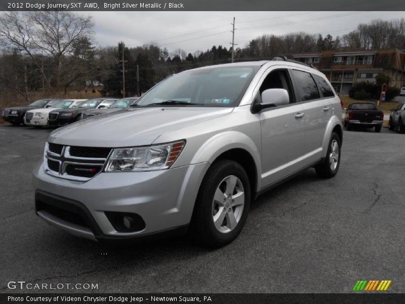 Bright Silver Metallic / Black 2012 Dodge Journey SXT AWD