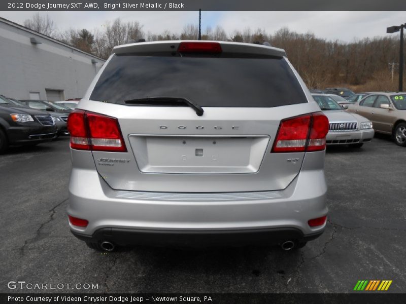 Bright Silver Metallic / Black 2012 Dodge Journey SXT AWD