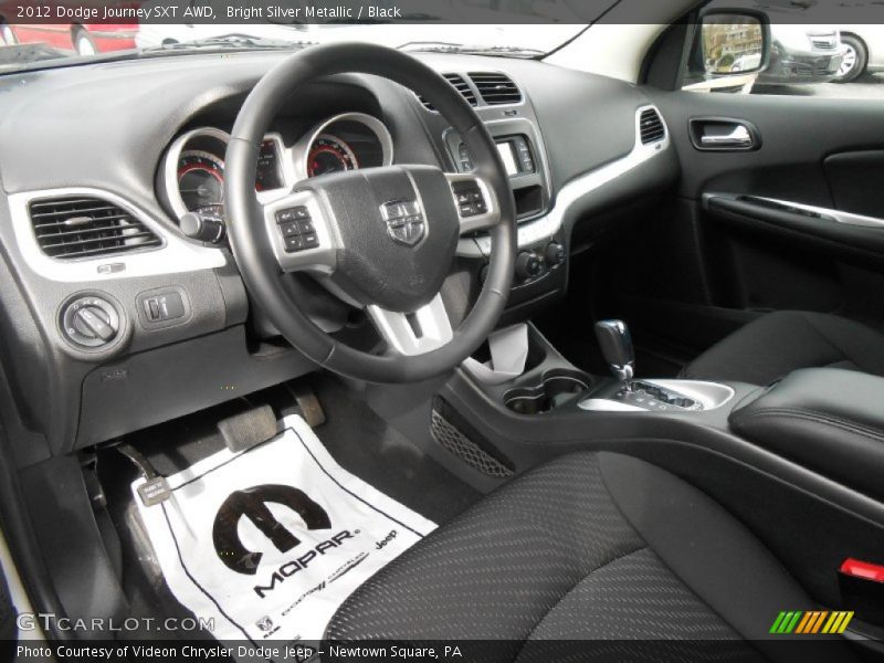 Bright Silver Metallic / Black 2012 Dodge Journey SXT AWD