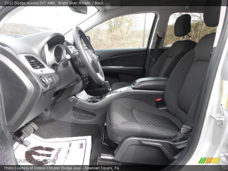 Bright Silver Metallic / Black 2012 Dodge Journey SXT AWD