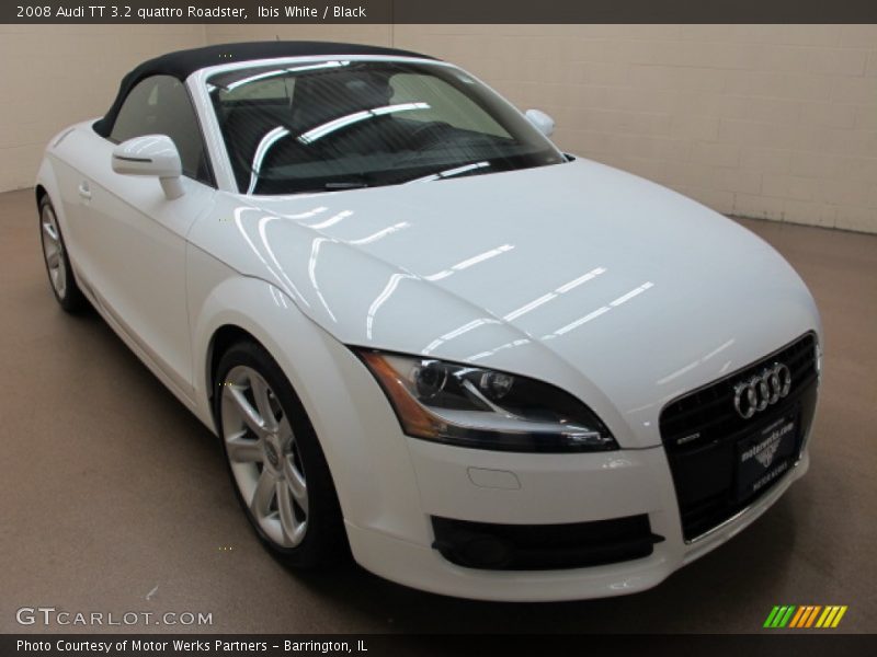 Ibis White / Black 2008 Audi TT 3.2 quattro Roadster