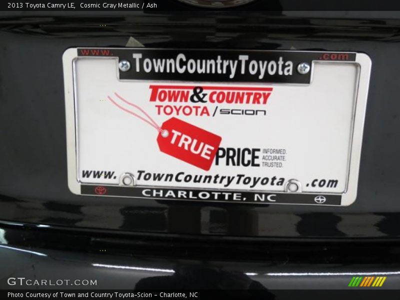 Cosmic Gray Metallic / Ash 2013 Toyota Camry LE