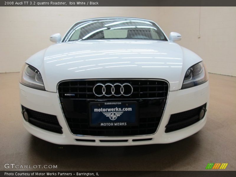 Ibis White / Black 2008 Audi TT 3.2 quattro Roadster