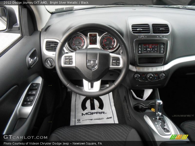 Bright Silver Metallic / Black 2012 Dodge Journey SXT AWD