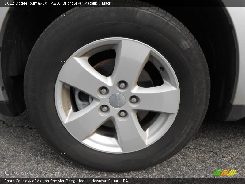 Bright Silver Metallic / Black 2012 Dodge Journey SXT AWD