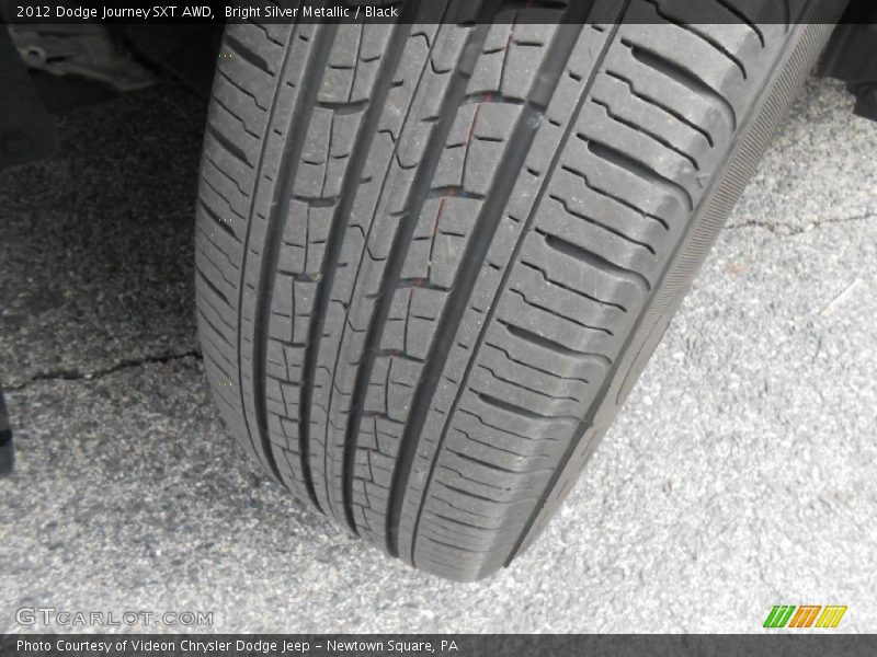 Bright Silver Metallic / Black 2012 Dodge Journey SXT AWD