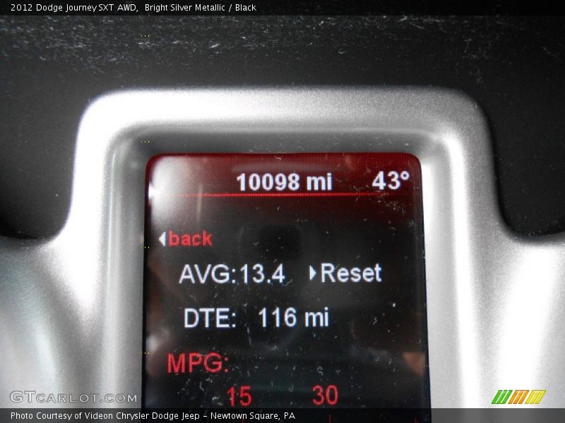 Bright Silver Metallic / Black 2012 Dodge Journey SXT AWD