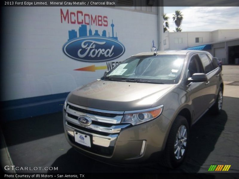 Mineral Gray Metallic / Charcoal Black 2013 Ford Edge Limited