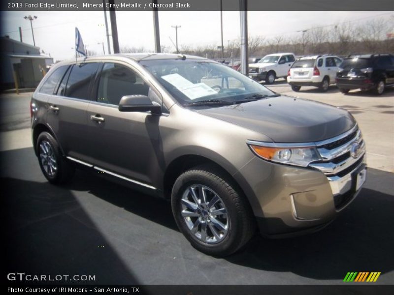 Mineral Gray Metallic / Charcoal Black 2013 Ford Edge Limited