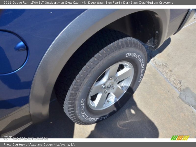 Deep Water Blue Pearl / Dark Slate Gray/Medium Graystone 2011 Dodge Ram 1500 SLT Outdoorsman Crew Cab 4x4
